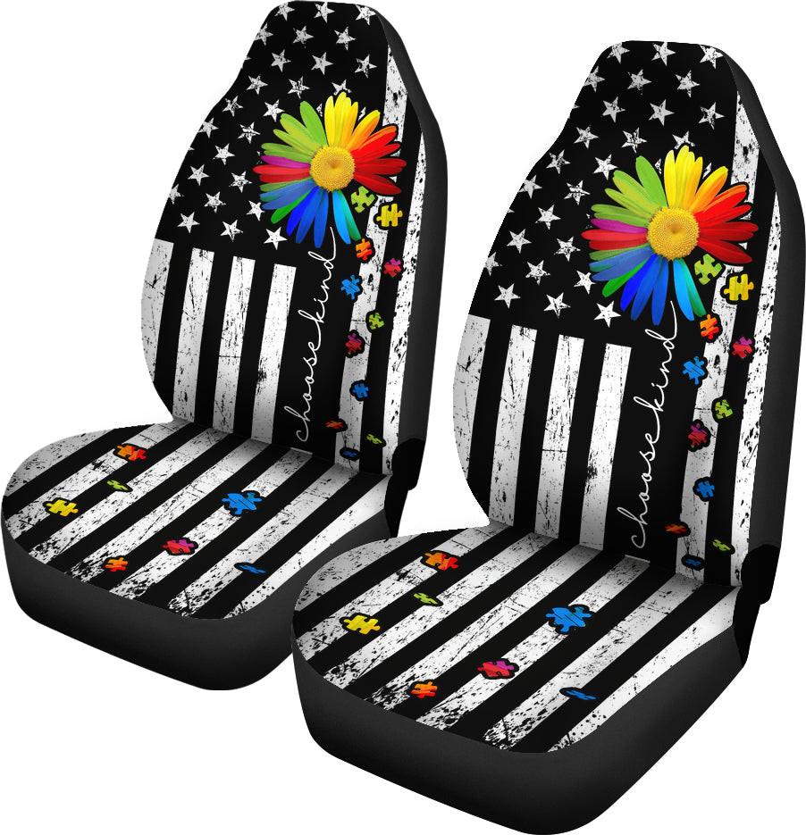 Choose Kind Autism Awareness Seat Covers 0622