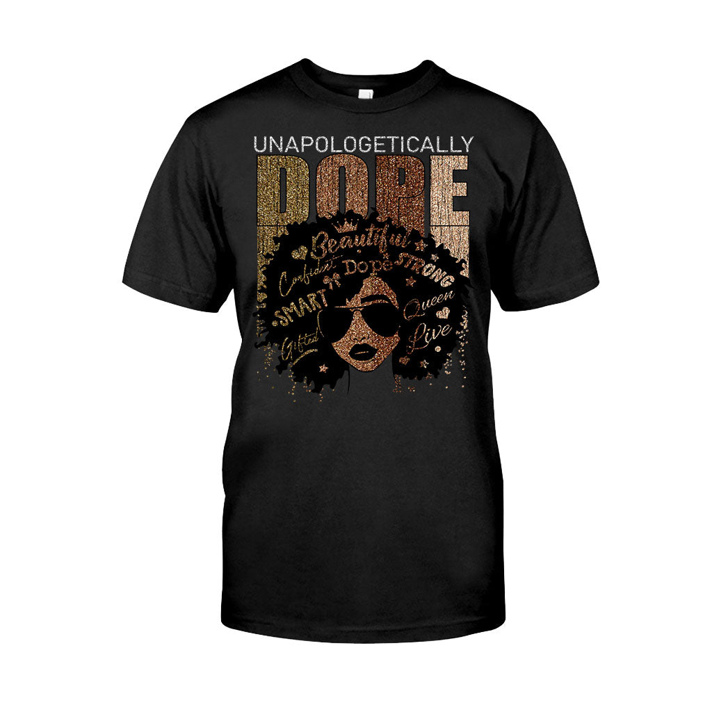 Black Queen - African American T-shirt and Hoodie With Faux Glitter Print 1121