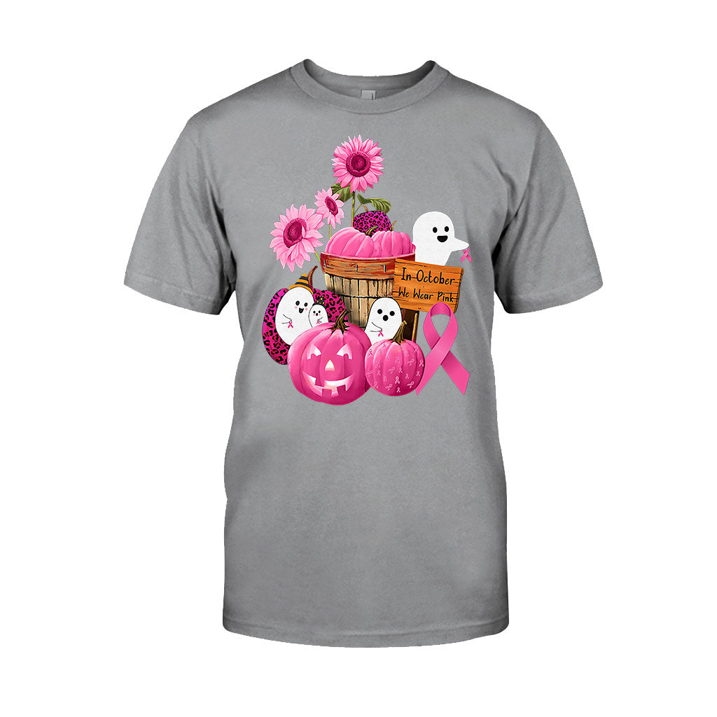 In October We Wear Pink Halloween  - Breast Cancer Awareness T-shirt And Hoodie 082021