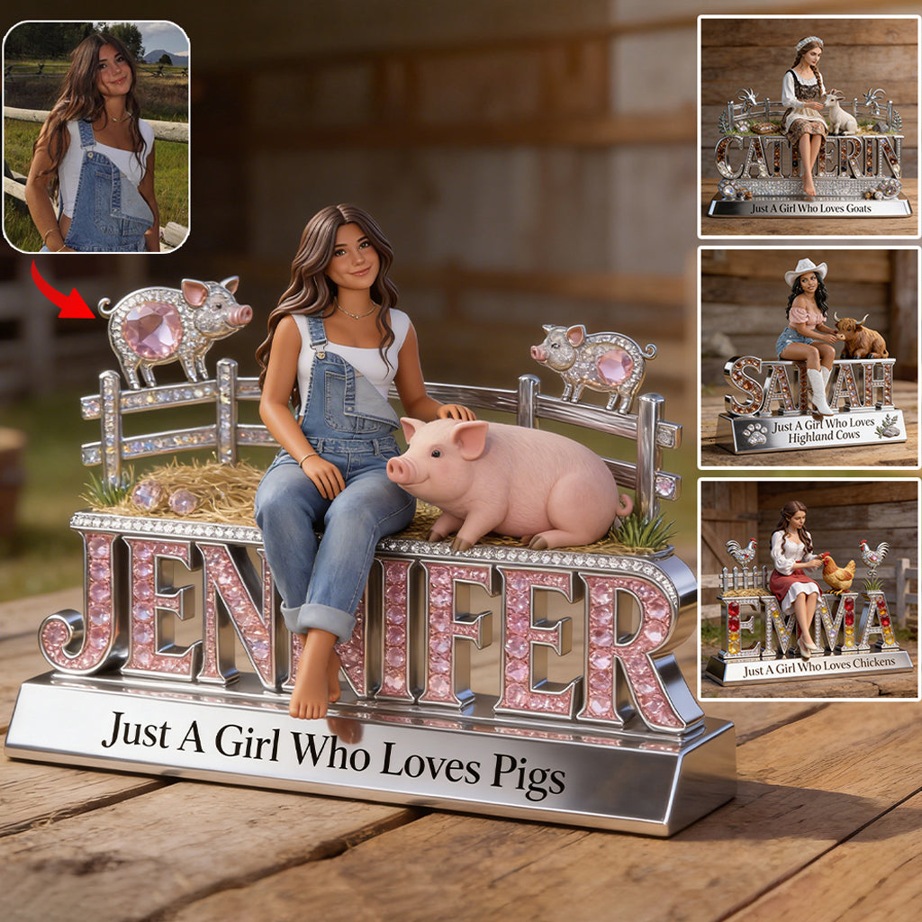 Farm Life - Personalized Farmer Custom Shaped Acrylic Plaque