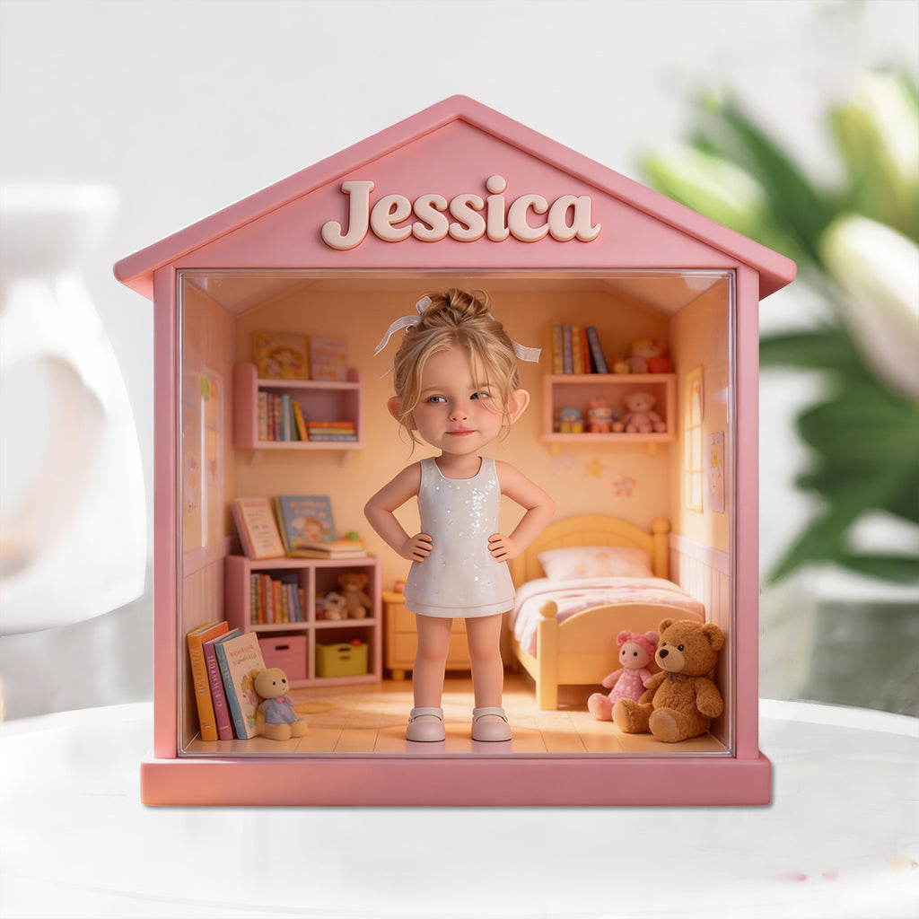 Kid House - Personalized Kid Custom Shaped Acrylic Plaque