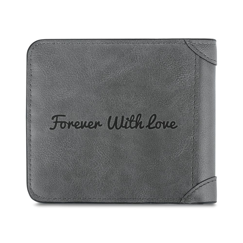 Any Photo And Text - Personalized Photo Bifold Wallet