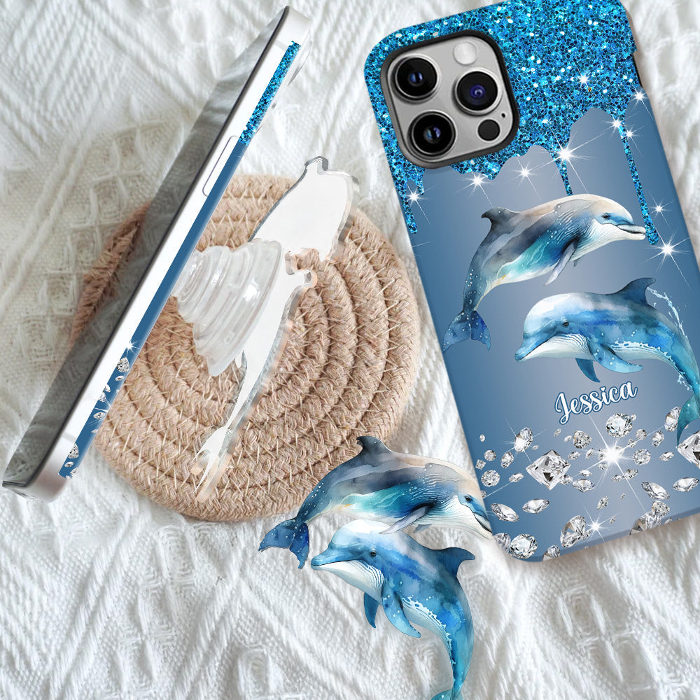 Beautiful Dolphins - Personalized Dolphin Full Print Phone Case