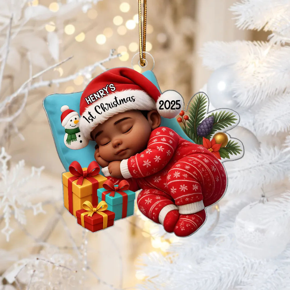Baby’s First Christmas Acrylic Ornament High Clarity Beautiful Holiday Keepsake Gift Choice