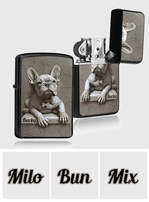 French Bulldog - Personalized French Bulldog Lighter