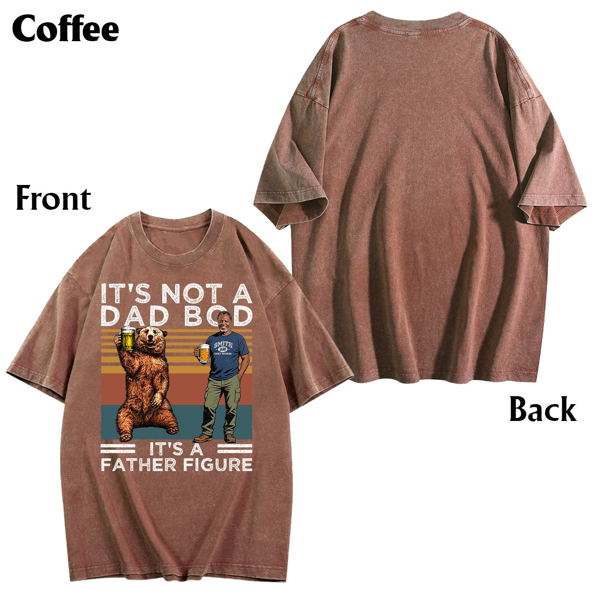 It's Not A Dad Bod Beer Bear - Personalized Father Wash T-Shirt