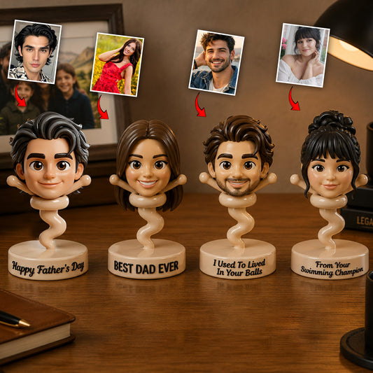 Any Photo Used To Lived In Your Balls Funny Gift For Dad - Personalized Father Premium 3D Figurine