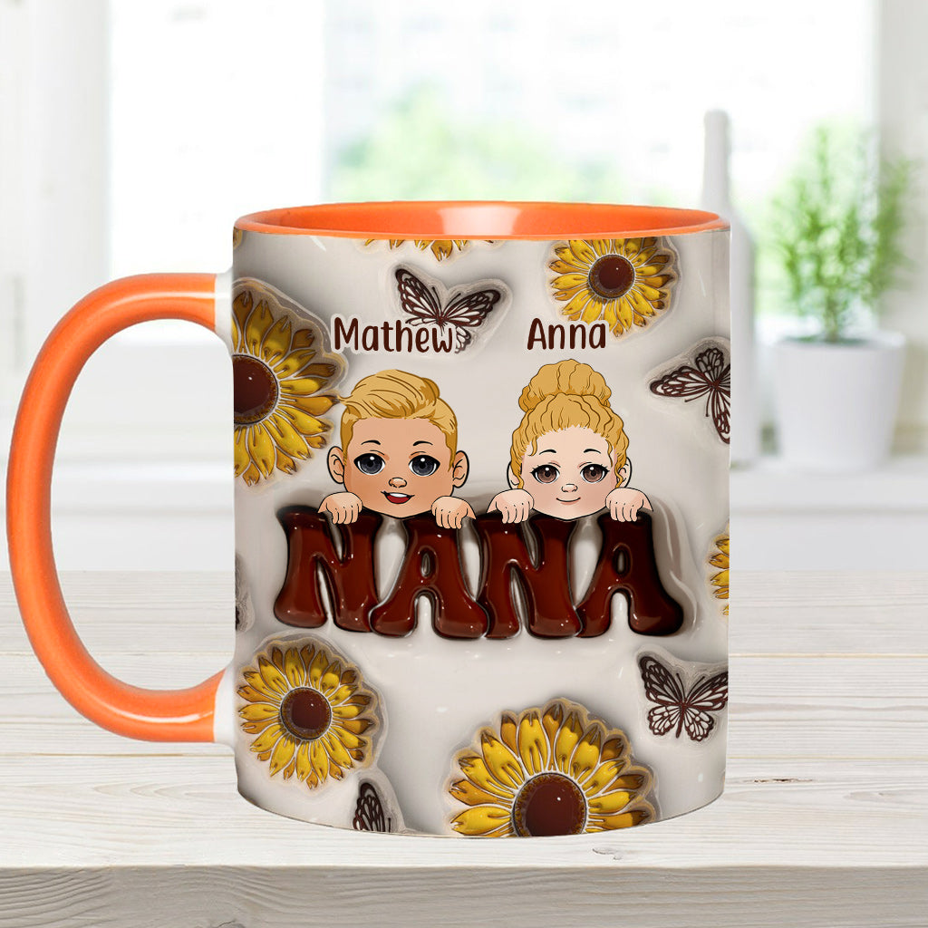 Best Grandma/Nana/Mimi Ever - Gift for grandma - Personalized Accent Mug