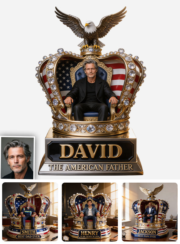 Custom Any Photo The Best Father - Personalized Father Custom Shaped Acrylic Plaque