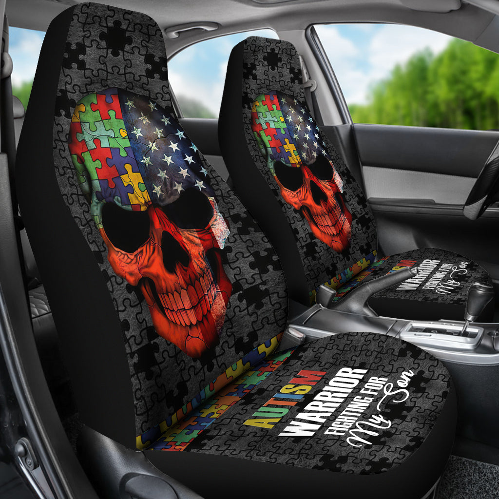 Autism Warrior Autism Awareness Seat Covers 0622