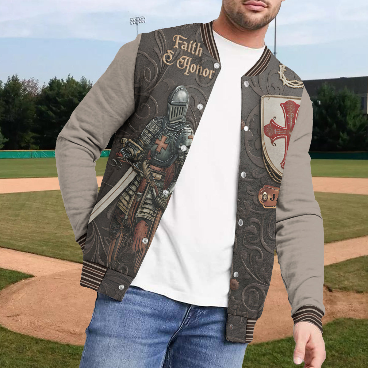 Amour Of God - Personalized Christian Varsity Jacket