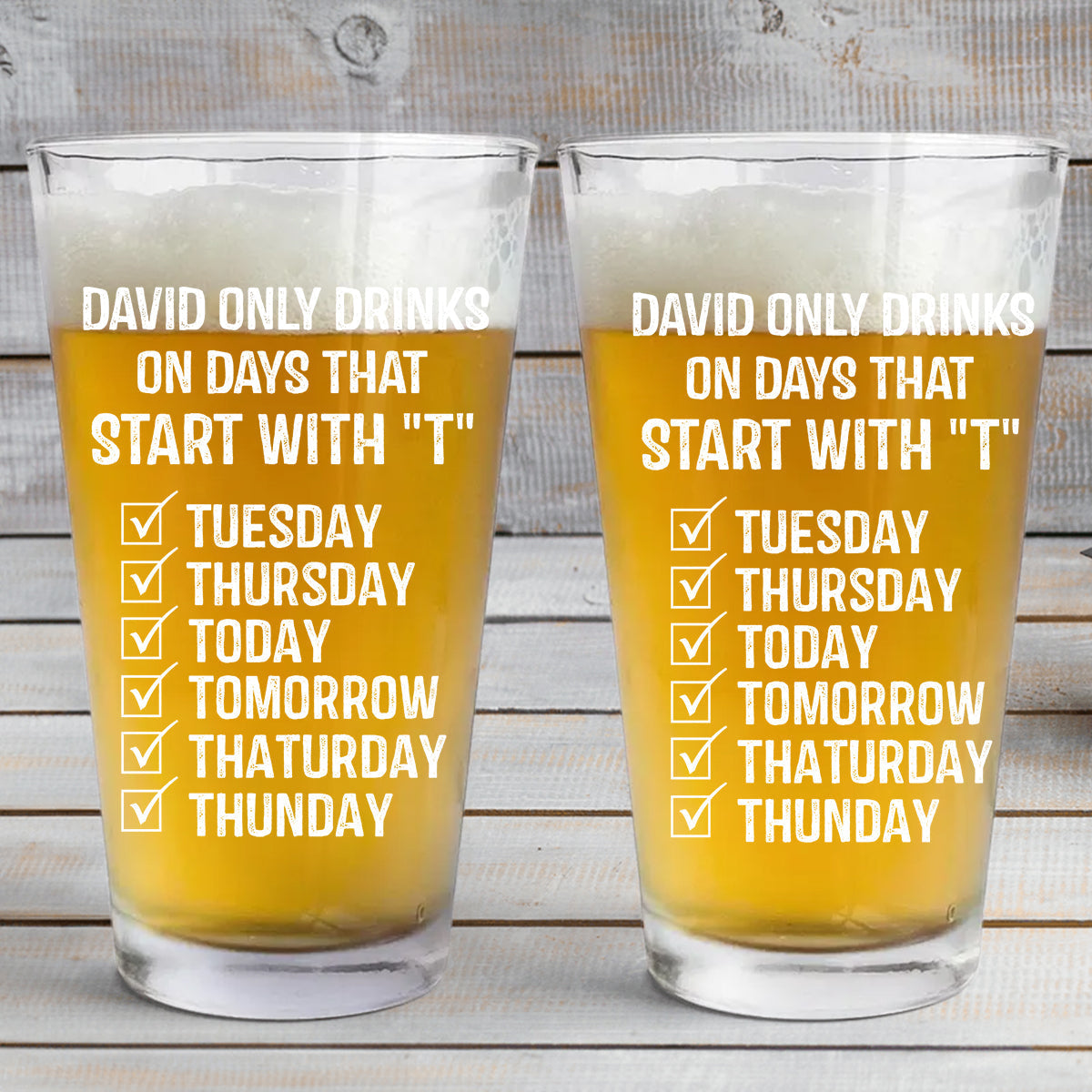 Gift For Dad Bob - Beer Lover - Personalized Beer Beer Glass
