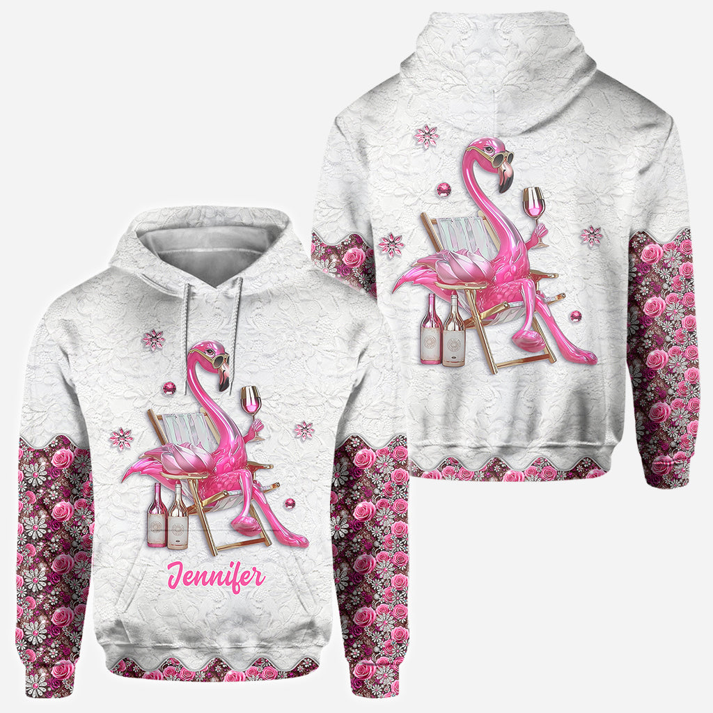 Be a Flamingo In a Flock of Pigeons - Personalized Flamingo All Over Shirt