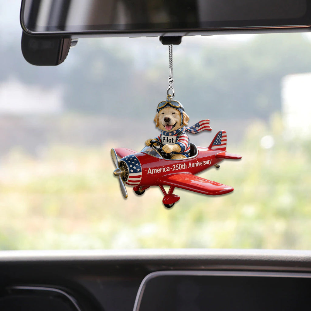 Happy Anniversary - Personalized Dog Car Ornament