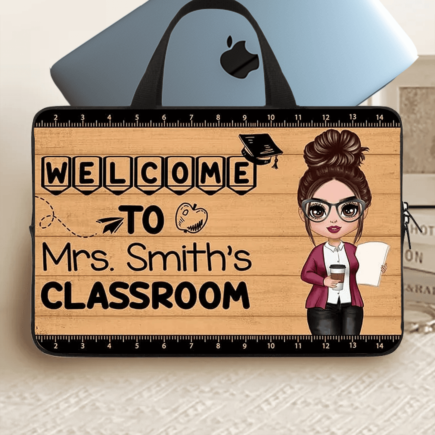 Welcome To Teacher Classroom Personalized Horizontal Poster & Canvas, Plaque, Pillow, Bag, Cup, Sign - Back To School Gift For Teacher, Teacher Appreciation Gift