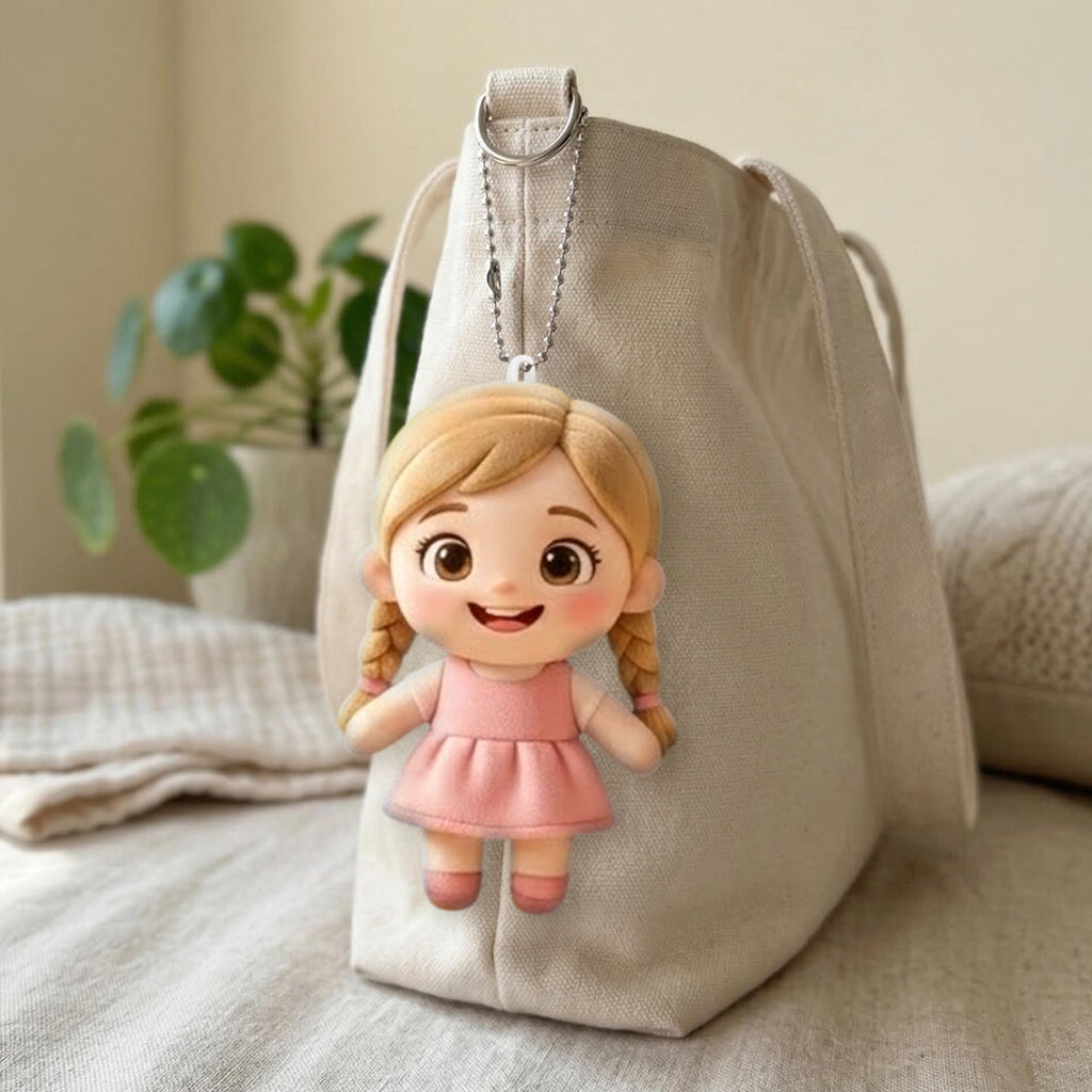 Back To School Gift for Kids - Personalized Kid Beach Bag With Plush Charm