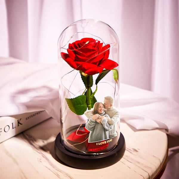Photo Flower Flower Lamp - Personalized Couple Lamp