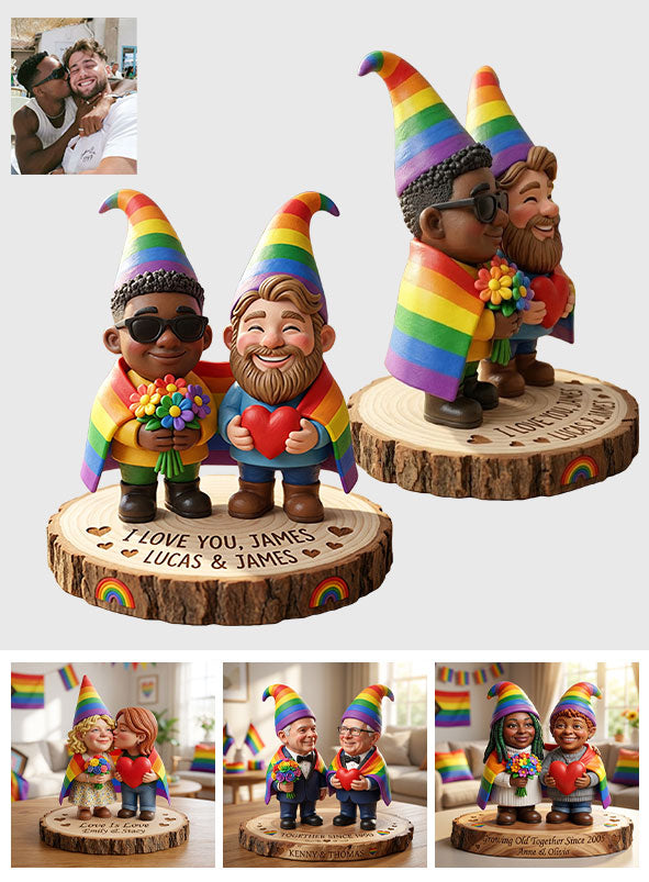 Custom Any Couple Photo - Personalized LGBT Support Premium 3D Figurine