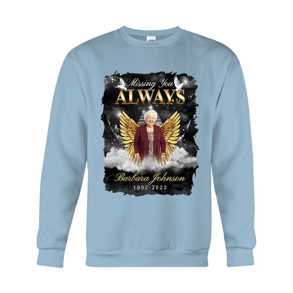 Always In My Heart - Personalized Memorial T-shirt And Hoodie
