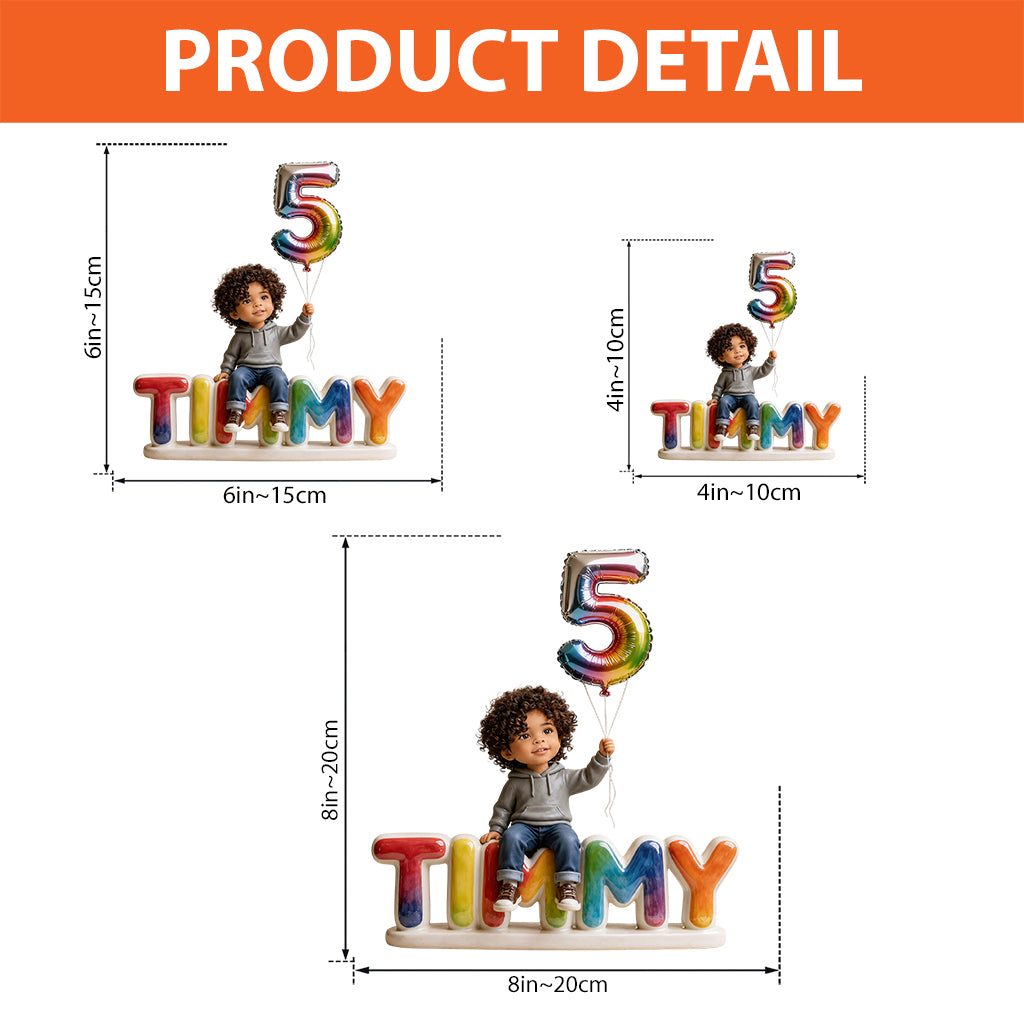 Birth Day Gift For Kids - Personalized Birthday Custom Shaped Acrylic Plaque