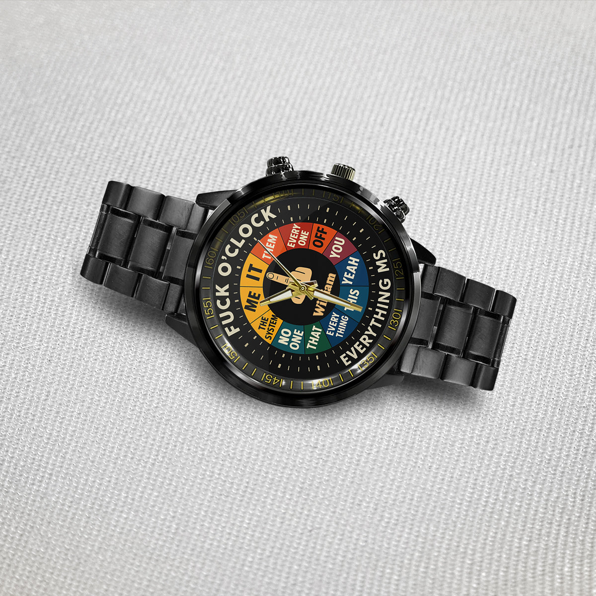 F*ck O'Clock Watch, Funny Gift For Him, Friends - Personalized Sarcasm Hand Watch