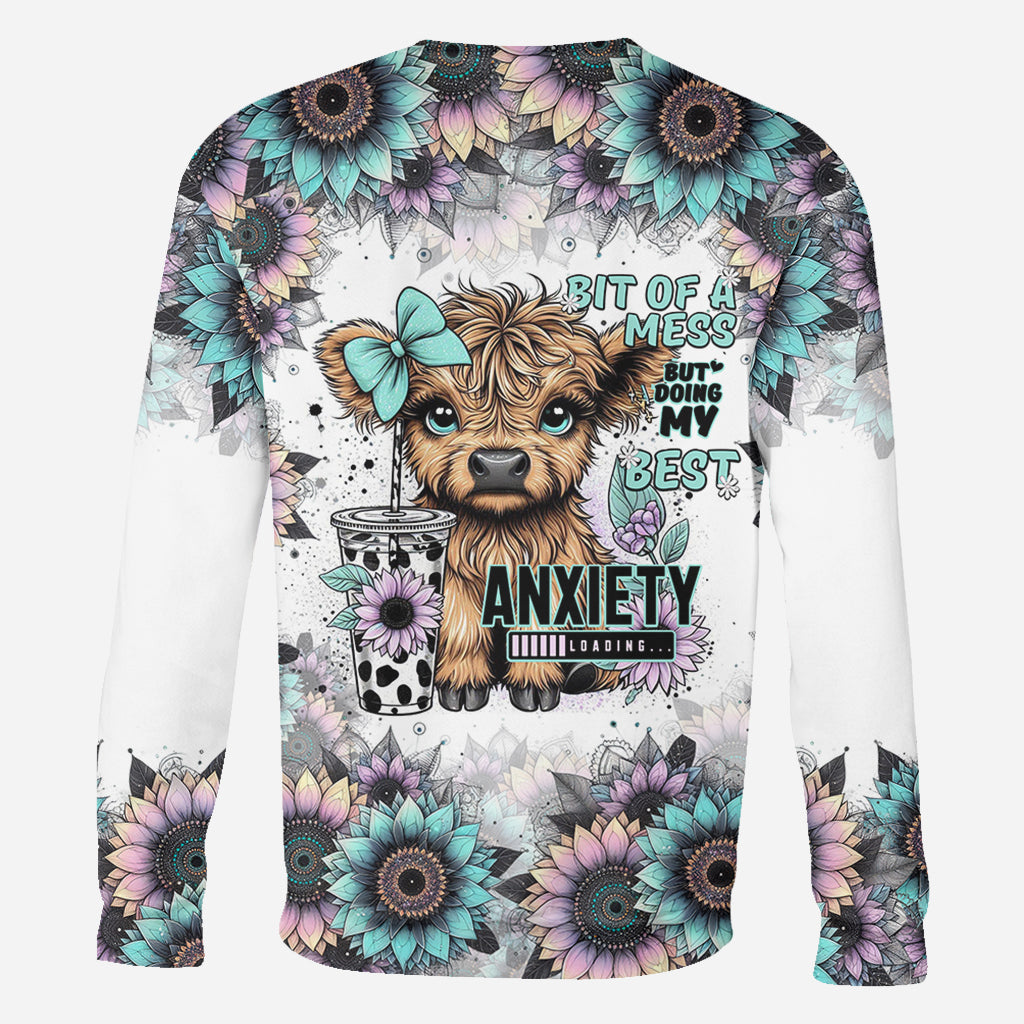 Bit Of A Mess But Doing My Best - Personalized All Over Shirt
