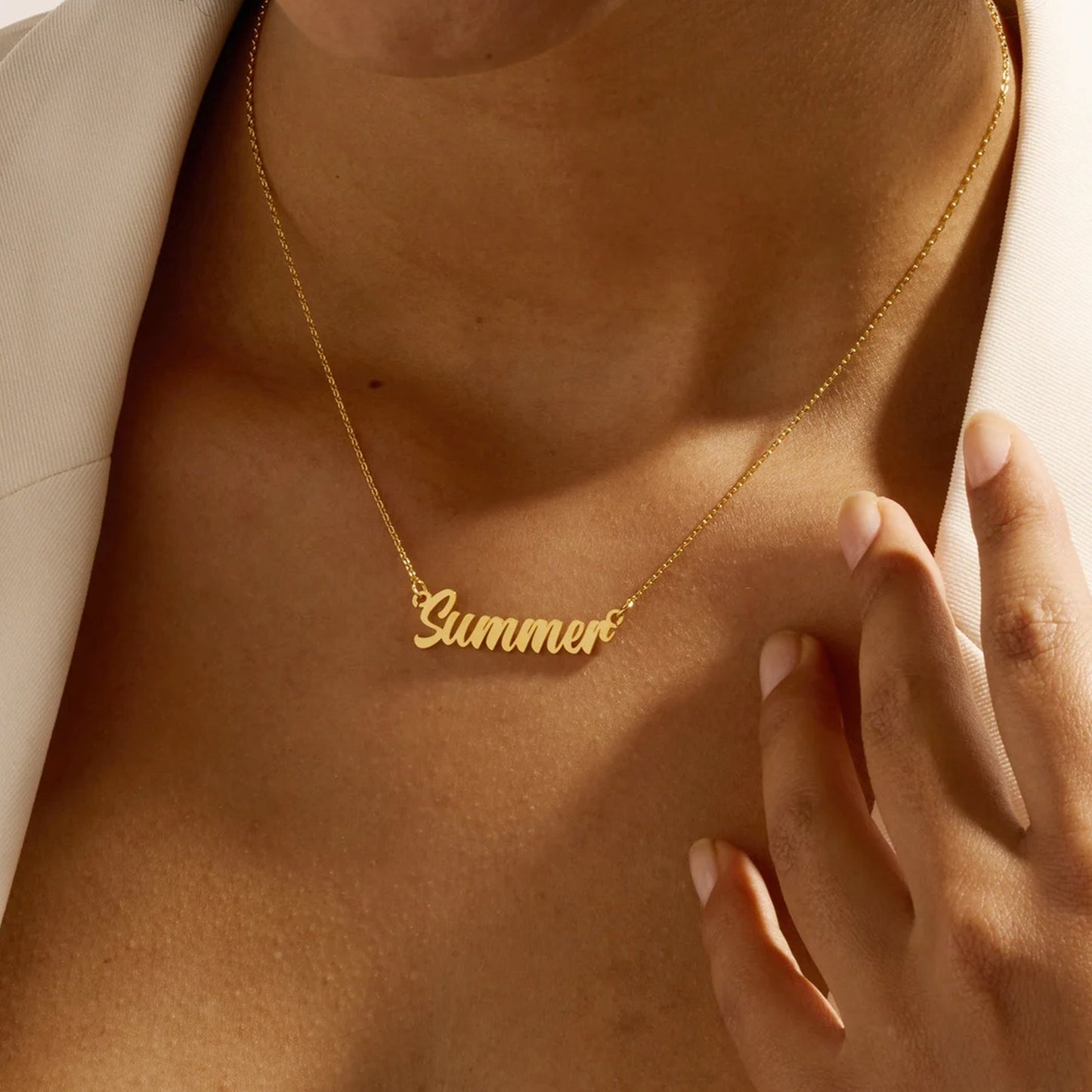 Auntie - Gift for Aunt - Personalized Name Necklace