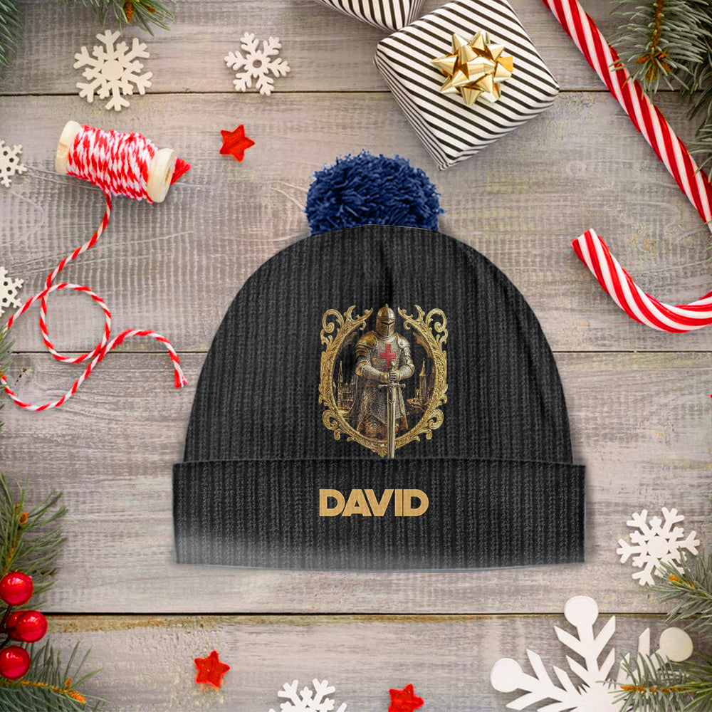 Knight Of God - Personalized Christian Beanie Hat