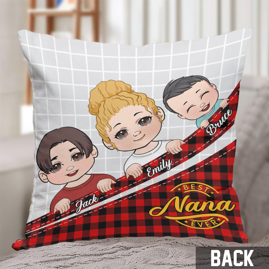 Best Grandma/ Mimi/ Nana Ever - Personalized Grandma Throw Pillow