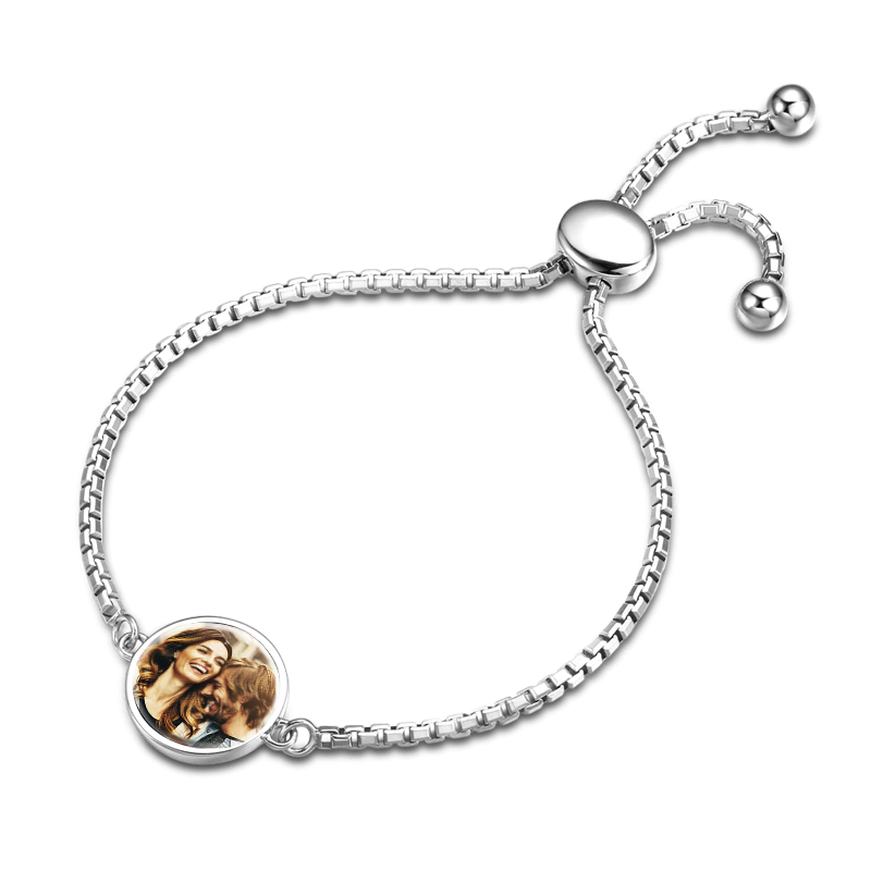 Any Photo - Personalized Circle Photo Bracelet