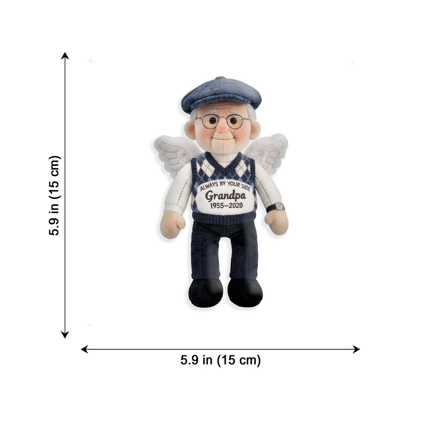 Always By Your Side - Personalized Memorial Plush Brooch