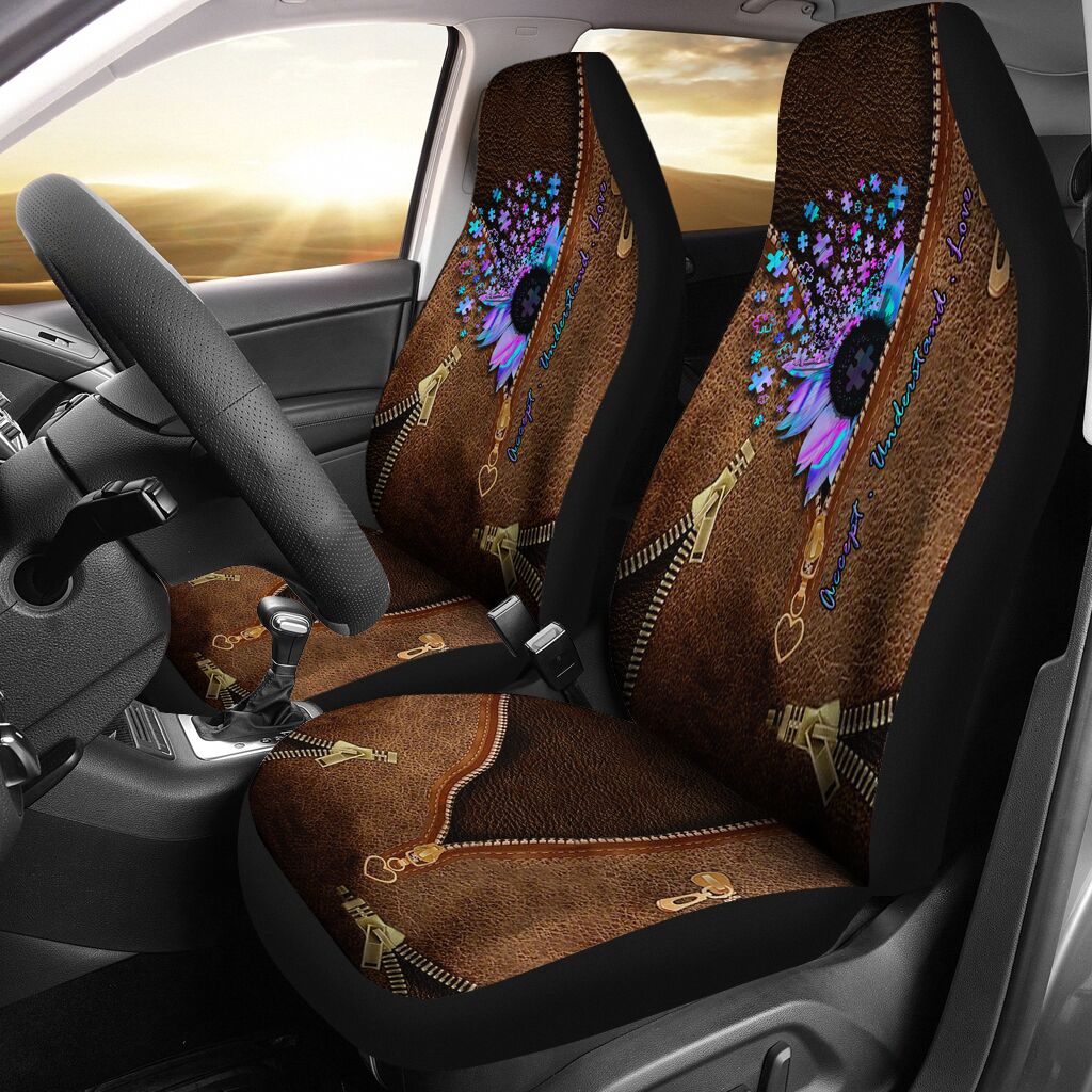 Accept Understand Love Autism Awareness Seat Covers 0622