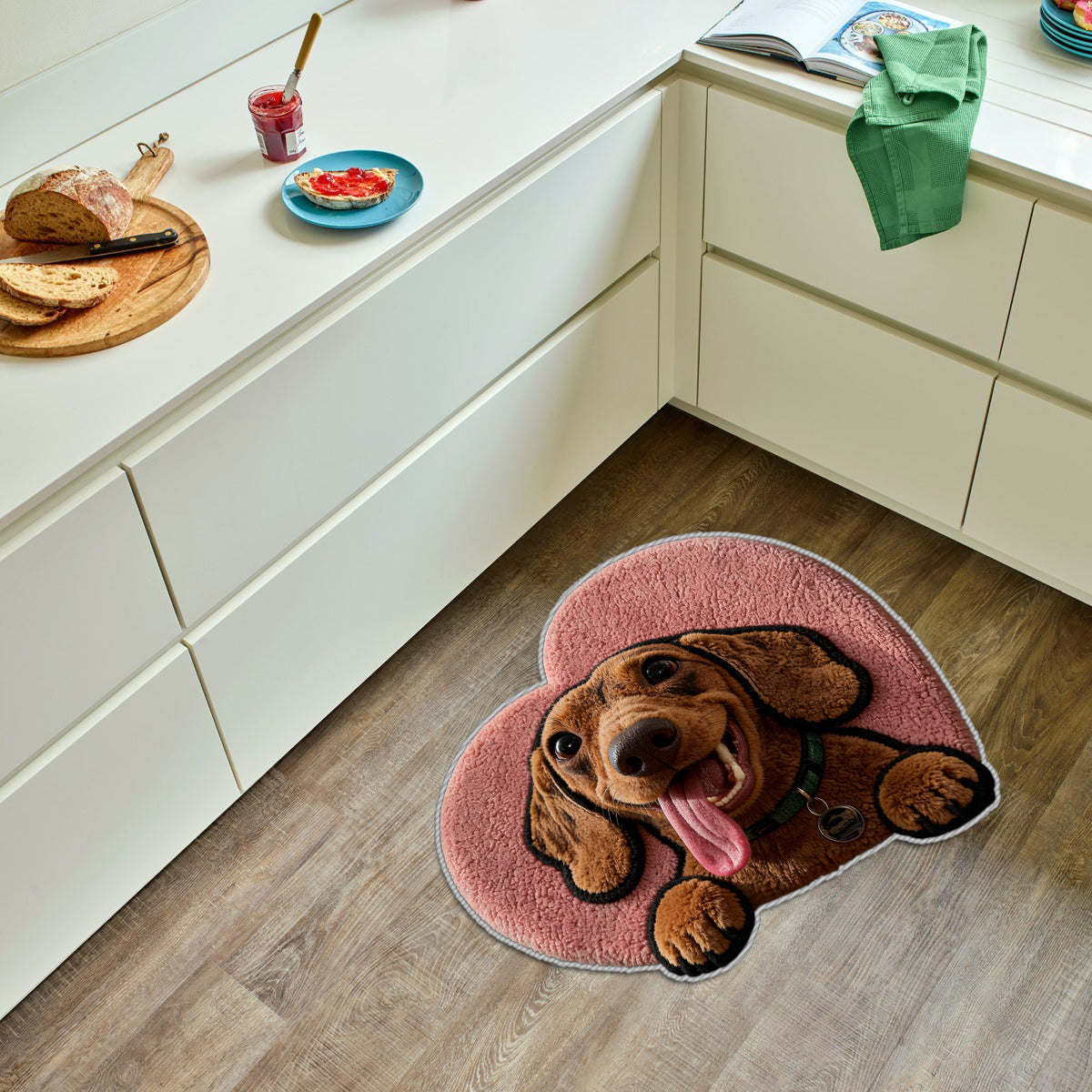 Gift for Pet Owner - Personalized Dog Non-Slip Tufted Rug