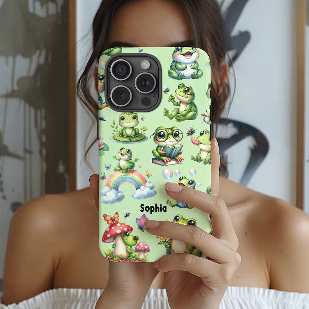 Just A Girl Who Loves Frogs - Personalized Frog Full Print Phone Case