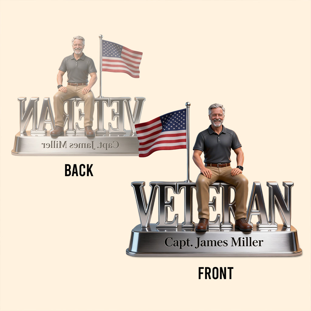 Custom Any Photo - Personalized Veteran Custom Shaped Acrylic Plaque