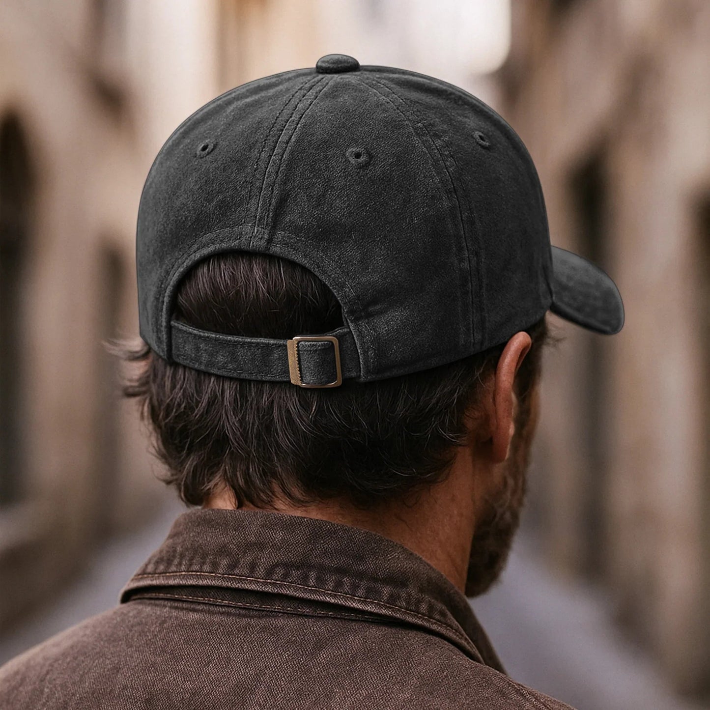 Personalized Washed Denim Baseball Cap, God Bless America Eagle Flag Design, Vintage Look Everyday Wear, Unique Gift