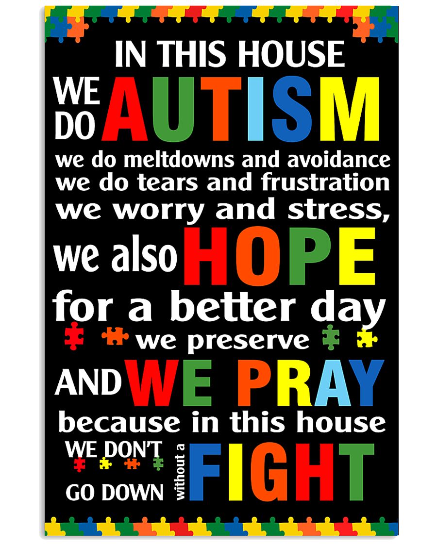In This House We Do Autism - Autism Awareness Poster 0921
