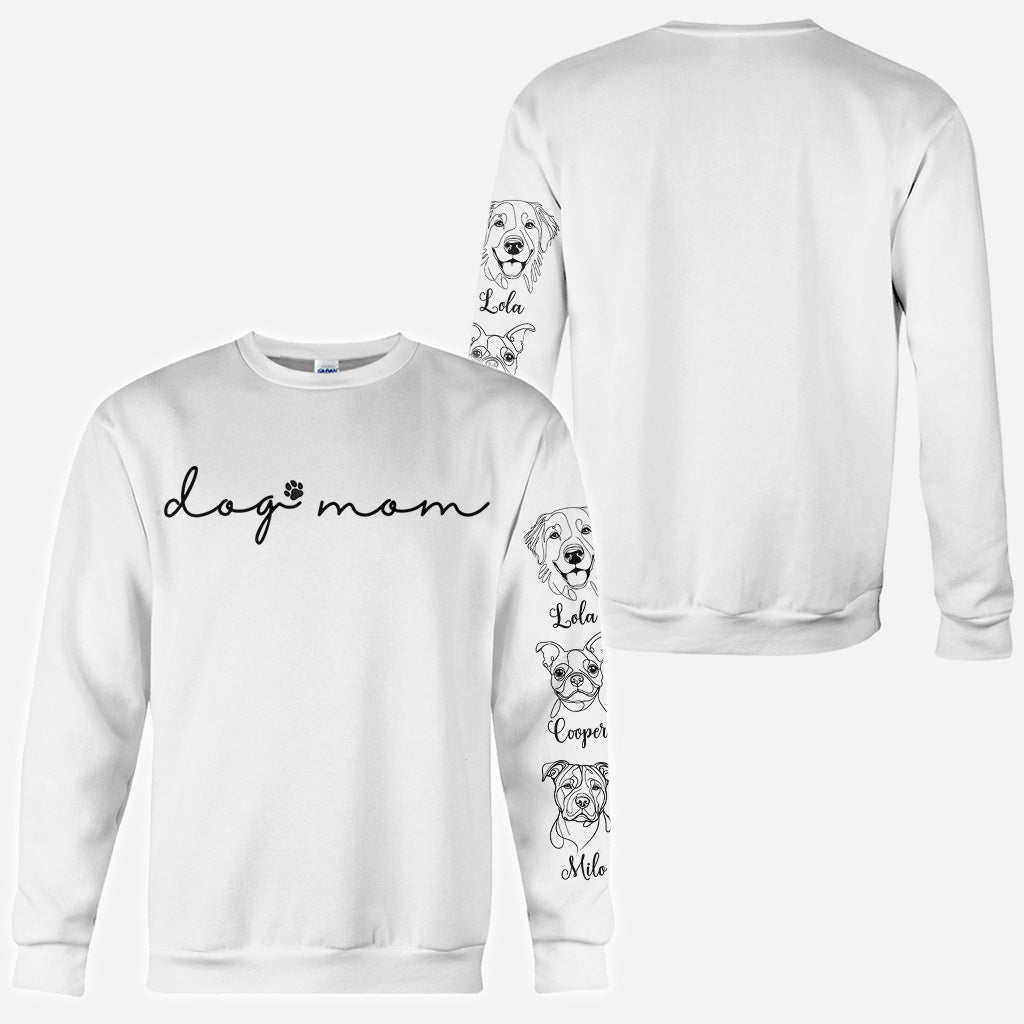 Dog Mom - Personalized Dog All Over Shirt