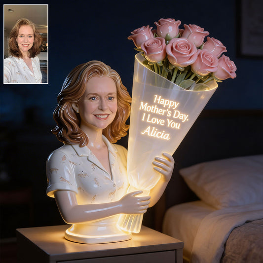 Happy Mother's Day - Personalized Mother Acrylic LED Night Light