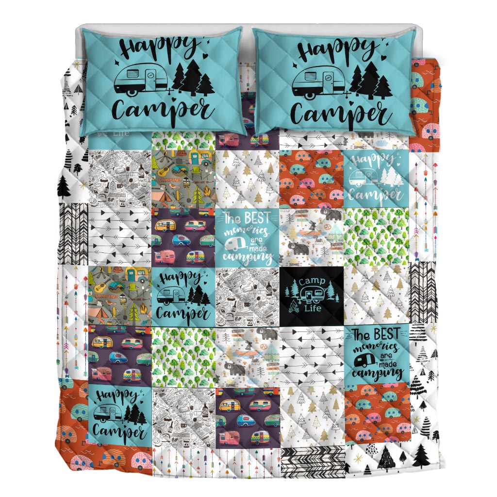 Happy Camper -  Camping Quilt Set 112021