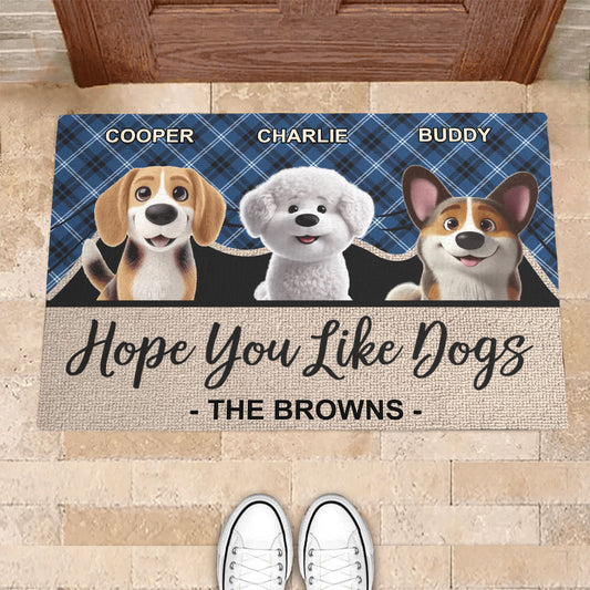 Custom Pet Lover Doormat - Personalized Dog & Cat Owner Gift