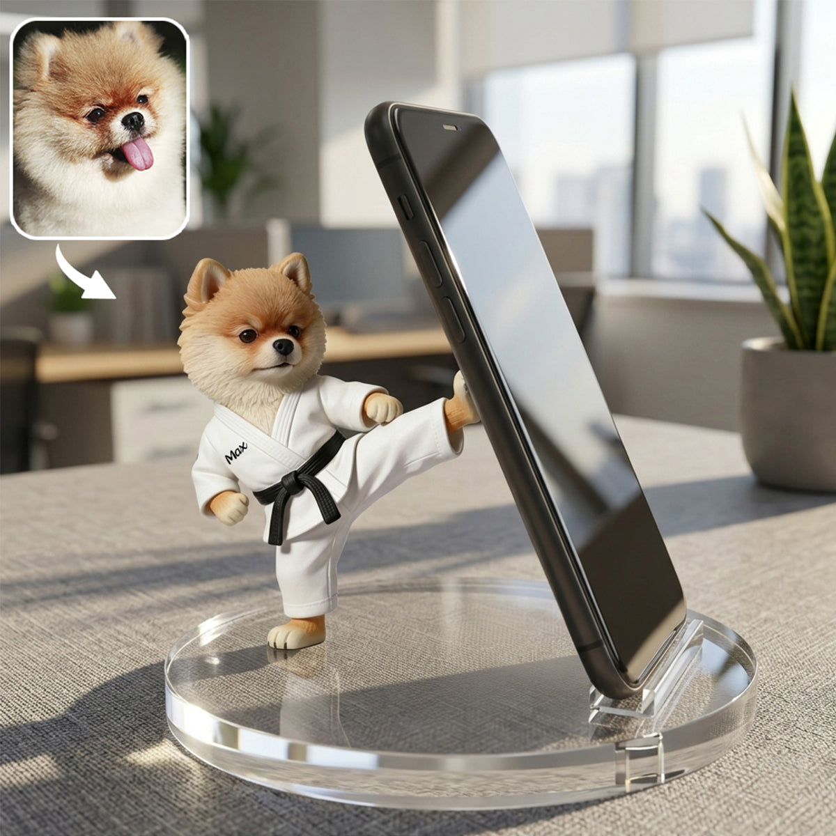 Gift For Pet Owner, Dog Dad, Dog Mom,... - Personalized Dog Phone/ Tablet Holder Stand