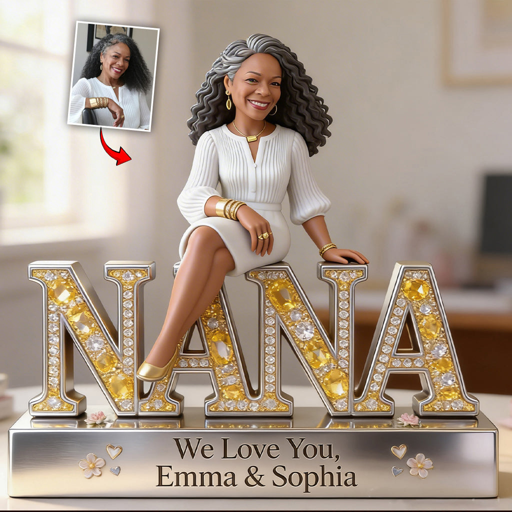 Custom Any Photo Best Gift For Mom, Grandma - Personalized Mother Custom Shaped Acrylic Plaque