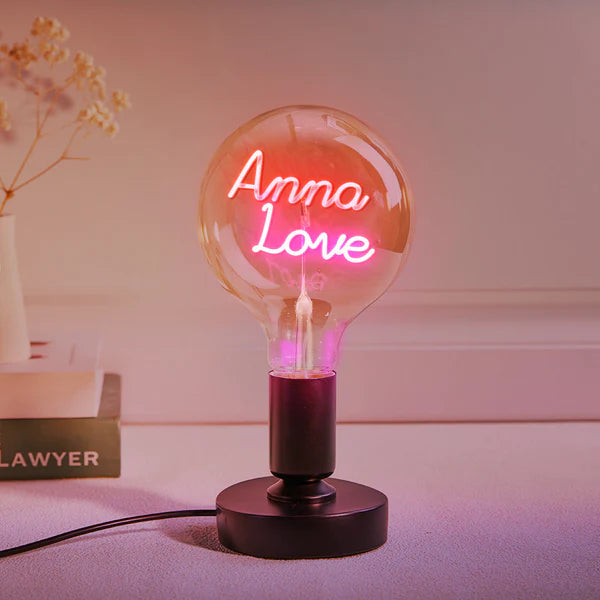 Any Name Light Bulbs - Personalized Any Name Light Bulbs Lamp