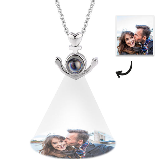 Anchor - Personalized 925 Sterling Silver Anchor Projection Necklace