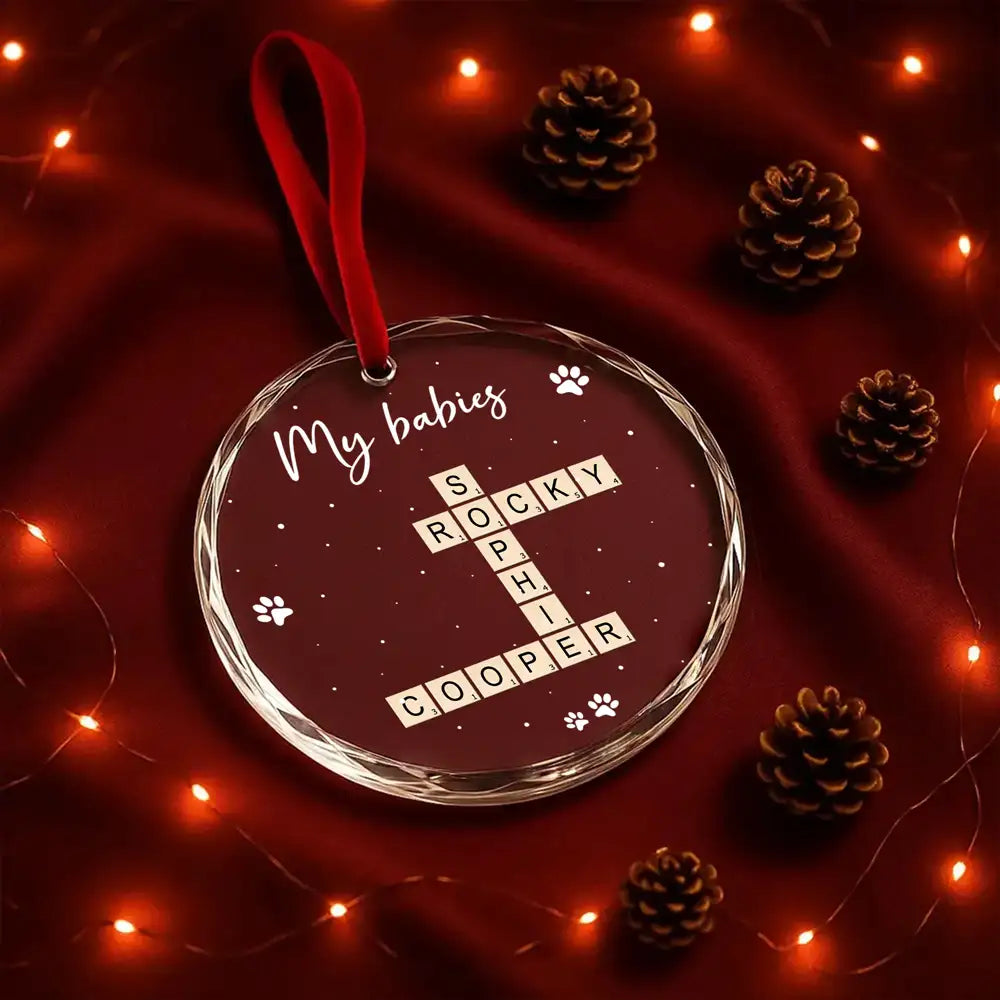 Precious Family Memory - Custom "Our Family" Crystal Ornament, Special Gift for Family or Friends