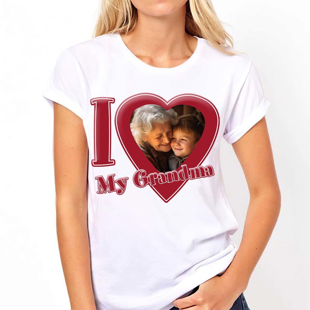 I Love My Grandma/ Nana/ Mommy.... - Personalized Grandma T-shirt And Hoodie