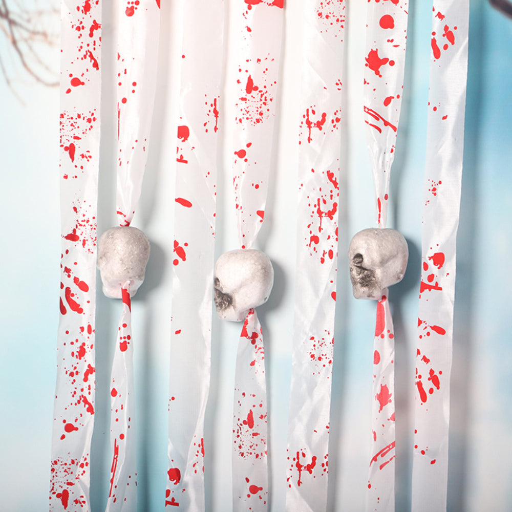 Bloody Skull - Halloween Door Curtain Decorations