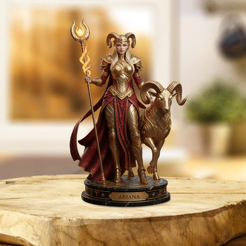 Custom Zodiac Sign Figure, Astrology Gift - Personalized Horoscope Custom Shaped Acrylic Plaque