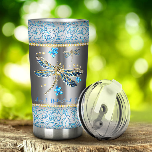 Accept Understand Love Autism Awareness Tumbler 0622